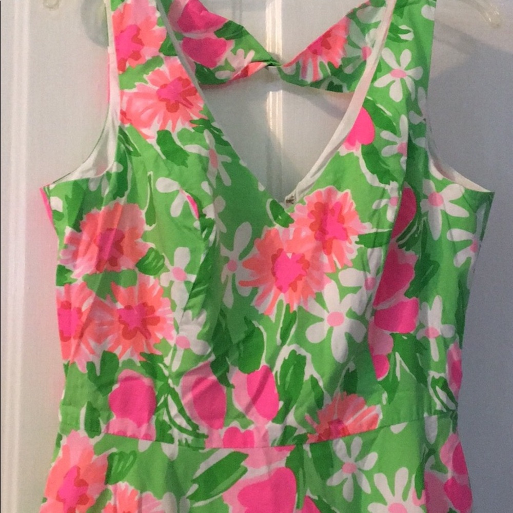 SALE 🎀Pink and Green Lily Dress